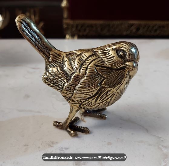 مجسمه گنجشک برنجی